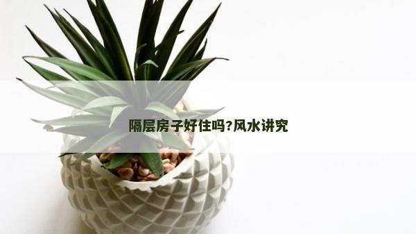 隔层房子好住吗?风水讲究