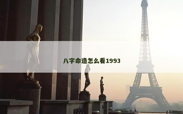 八字命造怎么看1993