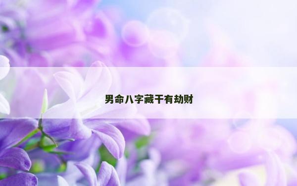 男命八字藏干有劫财