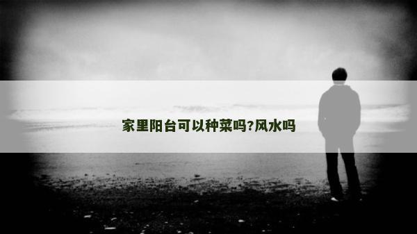 家里阳台可以种菜吗?风水吗