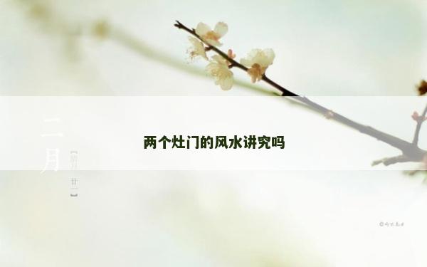 两个灶门的风水讲究吗