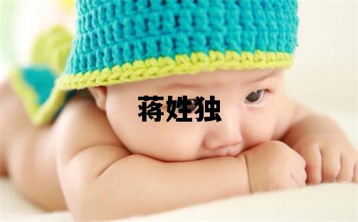 蒋姓独特优美的女孩名字