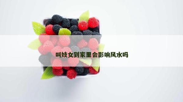 叫妓女到家里会影响风水吗