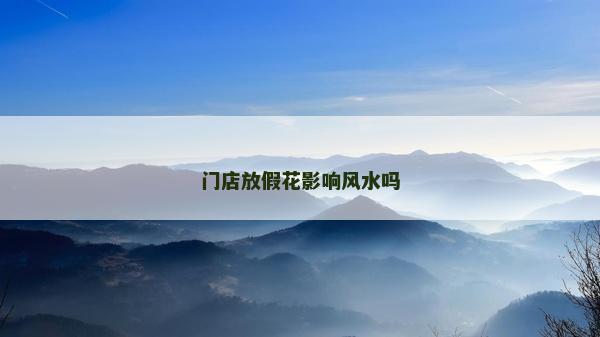 门店放假花影响风水吗