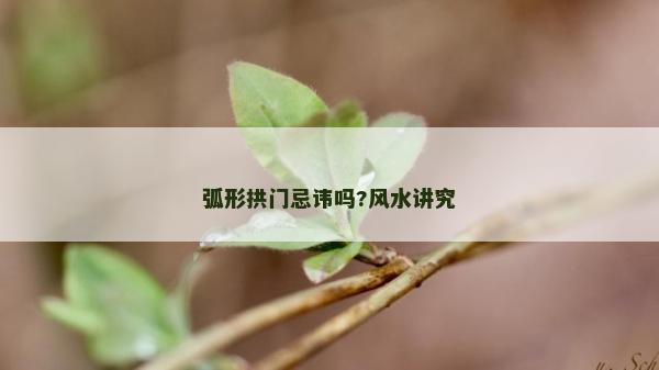 弧形拱门忌讳吗?风水讲究