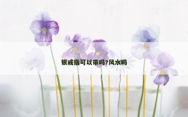 银戒指可以带吗?风水吗