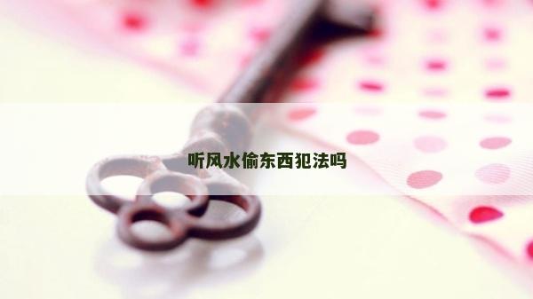 听风水偷东西犯法吗