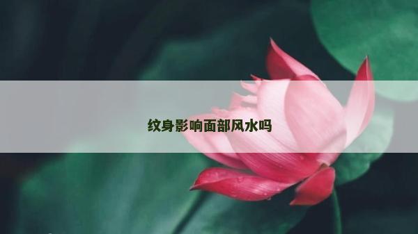 纹身影响面部风水吗
