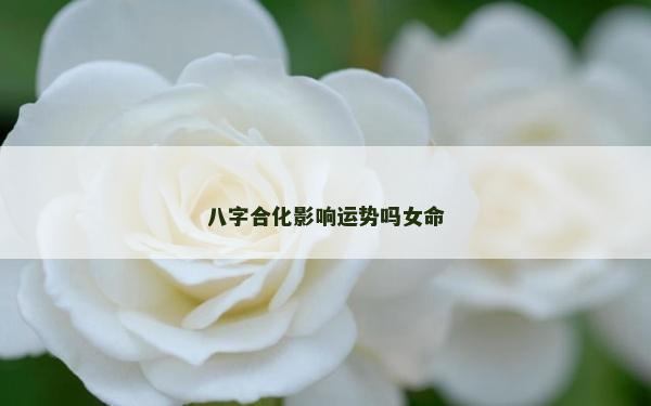 八字合化影响运势吗女命