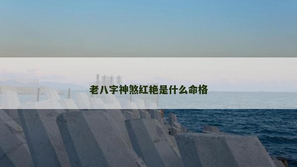 老八字神煞红艳是什么命格