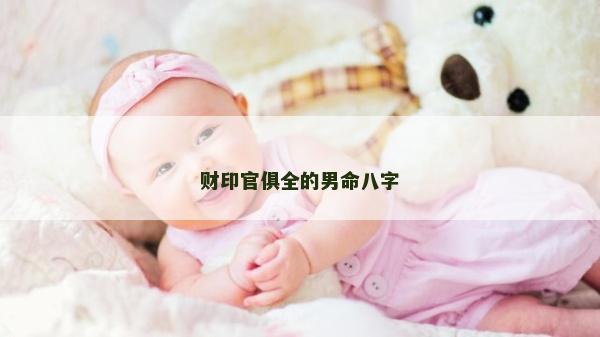 财印官俱全的男命八字
