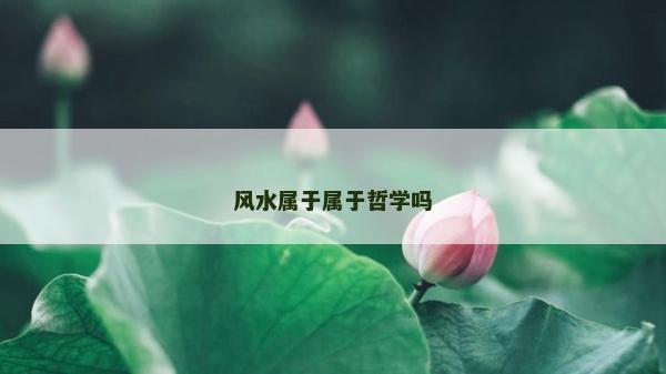 风水属于属于哲学吗