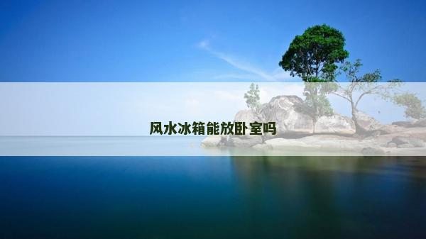 风水冰箱能放卧室吗