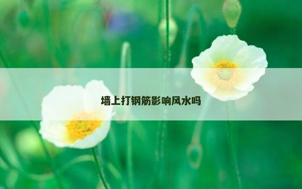 墙上打钢筋影响风水吗