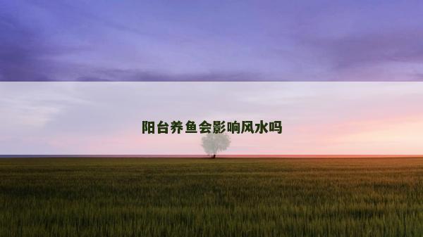 阳台养鱼会影响风水吗