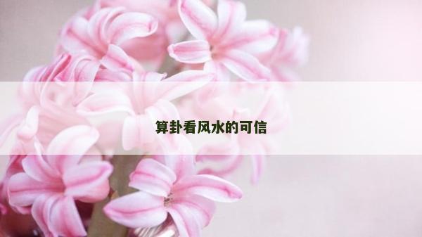 算卦看风水的可信