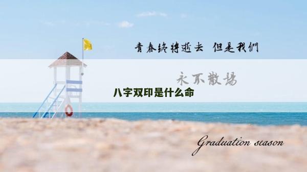 八字双印是什么命