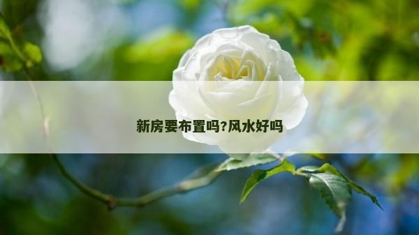 新房要布置吗?风水好吗