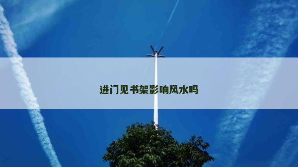 进门见书架影响风水吗