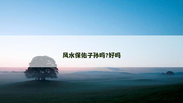 风水保佑子孙吗?好吗