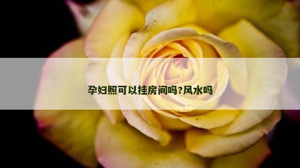 孕妇照可以挂房间吗?风水吗