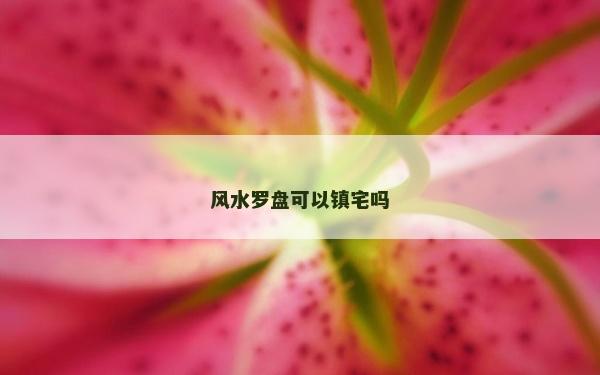 风水罗盘可以镇宅吗