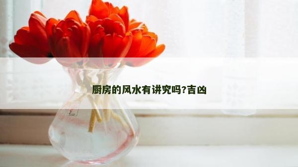 厨房的风水有讲究吗?吉凶