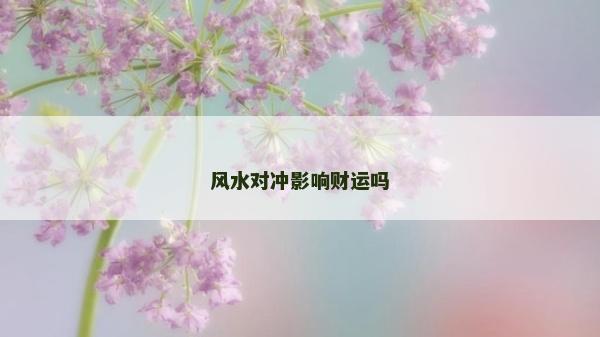 风水对冲影响财运吗
