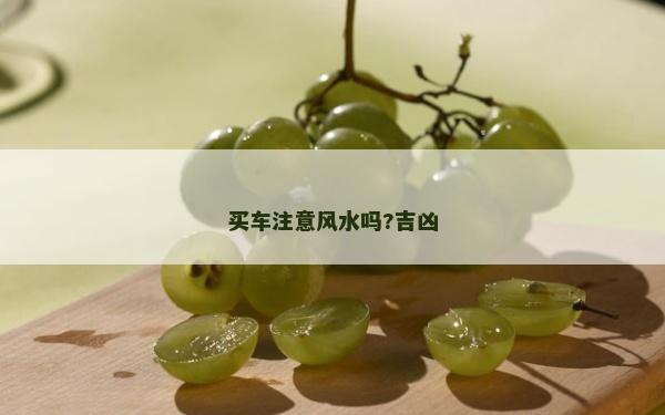买车注意风水吗?吉凶