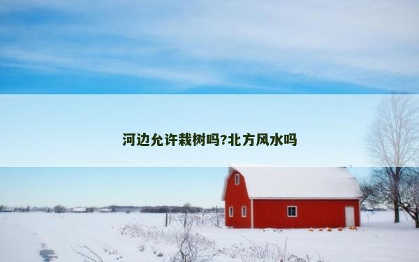 河边允许栽树吗?北方风水吗