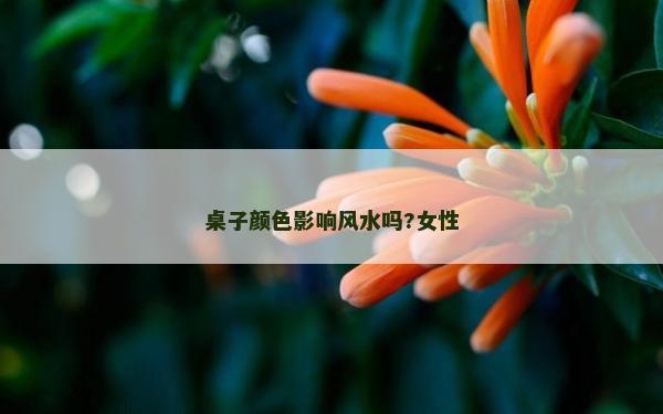 桌子颜色影响风水吗?女性