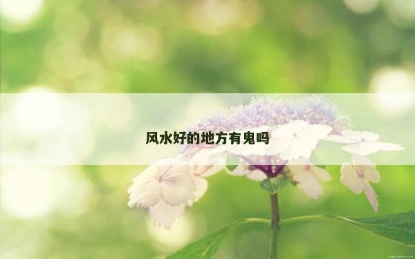 风水好的地方有鬼吗