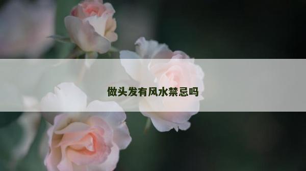 做头发有风水禁忌吗