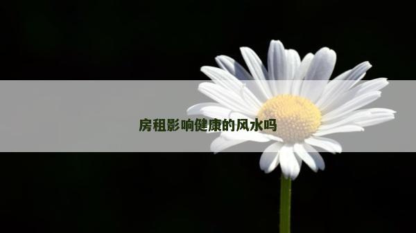 房租影响健康的风水吗