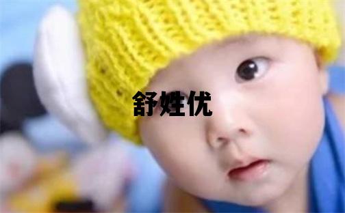 舒姓优美的男宝宝名字