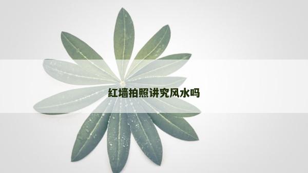 红墙拍照讲究风水吗