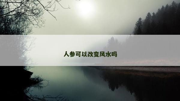 人参可以改变风水吗