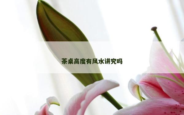 茶桌高度有风水讲究吗