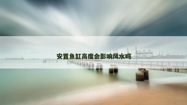 安置鱼缸高度会影响风水吗
