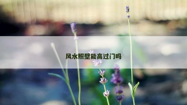 风水照壁能高过门吗