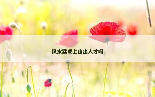 风水猛虎上山出人才吗
