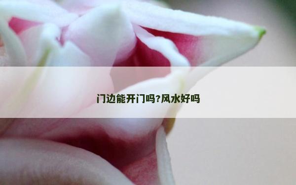 门边能开门吗?风水好吗