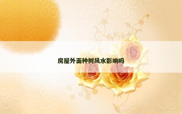 房屋外面种树风水影响吗