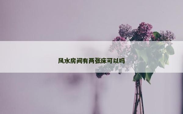 风水房间有两张床可以吗