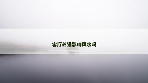 客厅养猫影响风水吗