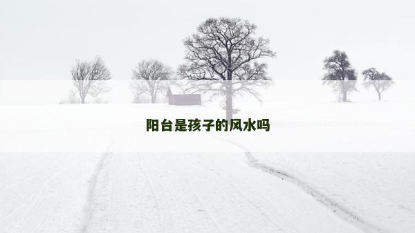 阳台是孩子的风水吗