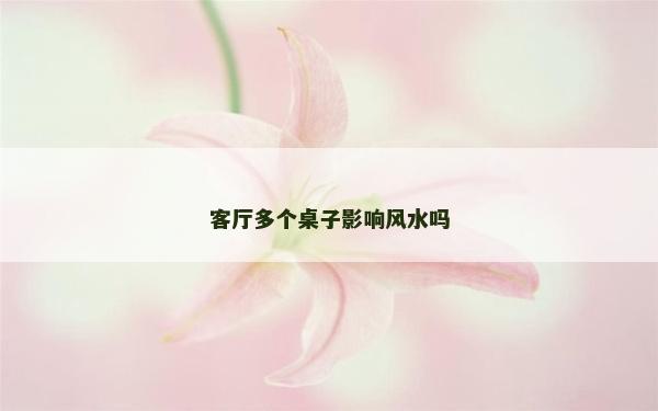客厅多个桌子影响风水吗
