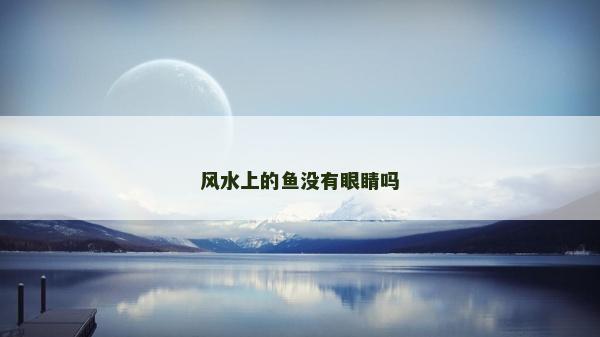 风水上的鱼没有眼睛吗