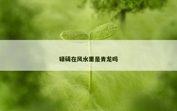 碌碡在风水里是青龙吗