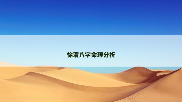 徐渭八字命理分析